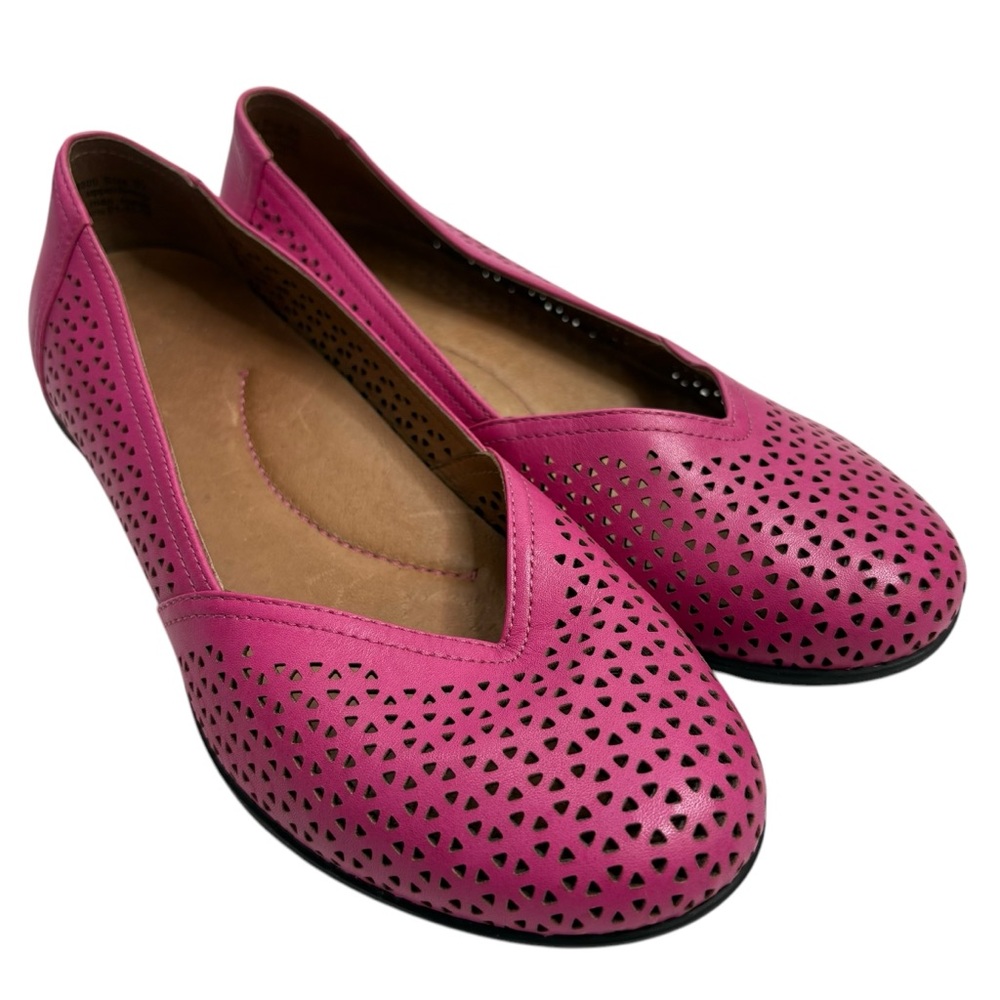 DANSKO Pink Perforated Leather NEELY Women's Flats Shoes : SIZE 38: $139 RETAIL